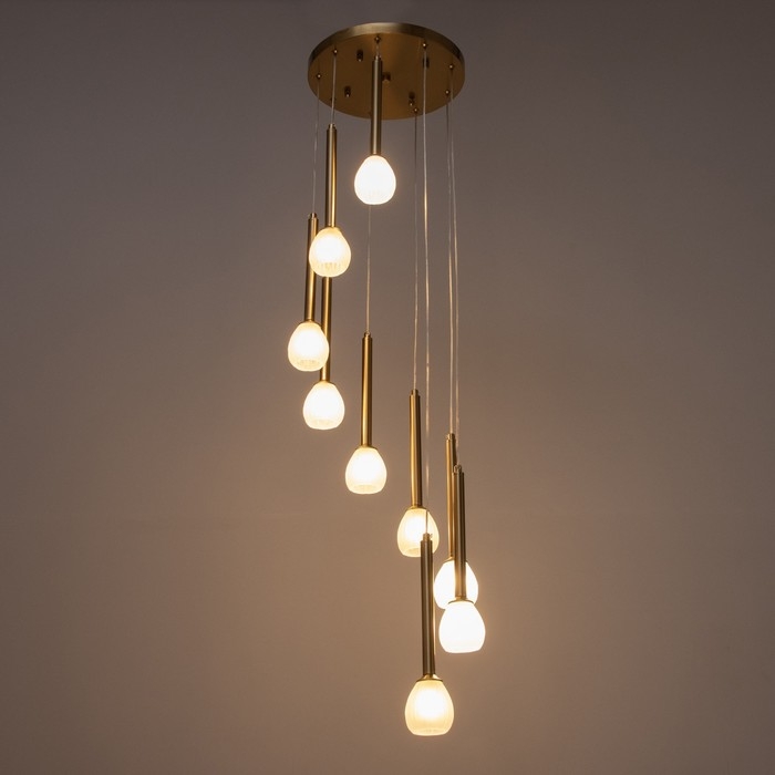 Светильник Светильник "Жаклин" 9х3Вт G4 бронза 30х30х180см