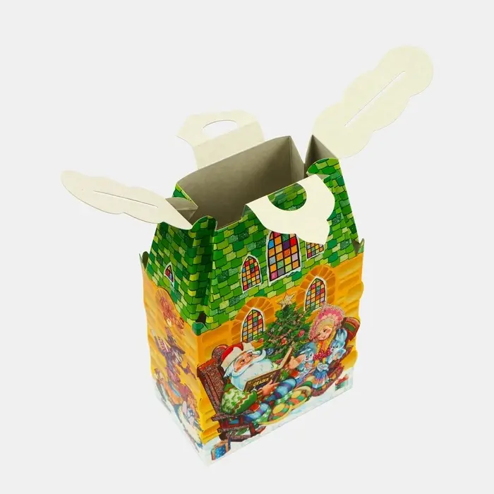 Подарочная коробка новогодняя Замок малый Время сказок 14.6×8.2×32 см Подарочная коробка новогодняя Замок малый Время сказок 14.6×8.2×32 см