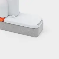 Мини швабра с насадкой ПВА с отжимом, насадка 14х3, серо-оранжевая