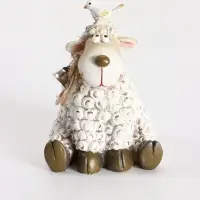 Фигурка &laquo;Бараш с птичкой на голове&raquo;, 9&times;7.5&times;9 см