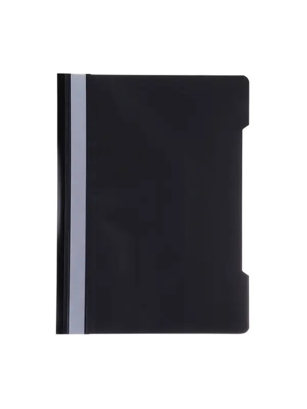 Папка - скоросшиватель Calligrata, А4.160 мкм, чёрная, прозрачный верх