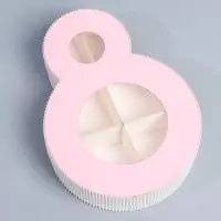 Коробка подарочная, кондитерская упаковка &laquo;8 марта&raquo; розовая, 22&times;16&times;5 см