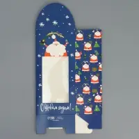 Коробка складная «Дед мороз», 9 х 19 х 6 см
