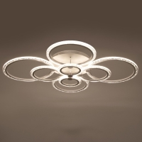 Люстра с ПДУ 1833/8WT LED 228Вт 3000-6000К диммер белый 95х58х15 см BayerLux