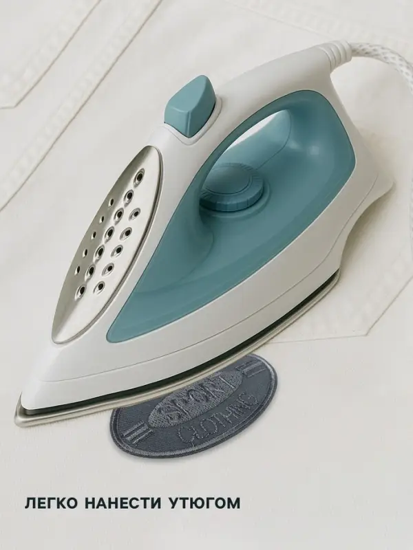 Термоаппликация SPORT, 4.8×8 см, серая Термоаппликация SPORT, 4.8×8 см, серая