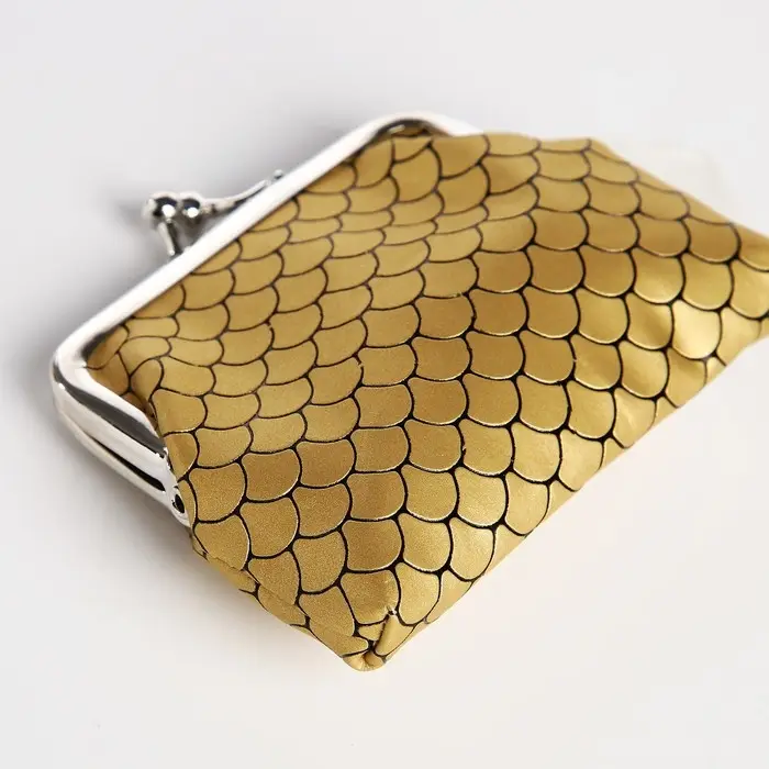 Кошелёк монетница детская на фермуаре, цвет жёлтый