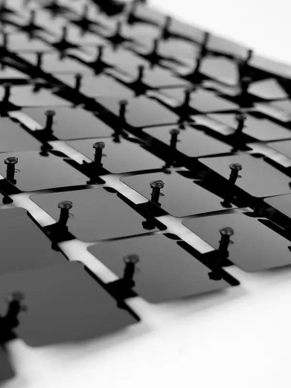 Панель с пайетками для фотозоны, квадратные, 30&times;30 см, чёрная