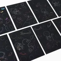 Гравюра блокнот "Космос", 9 листов, штихель