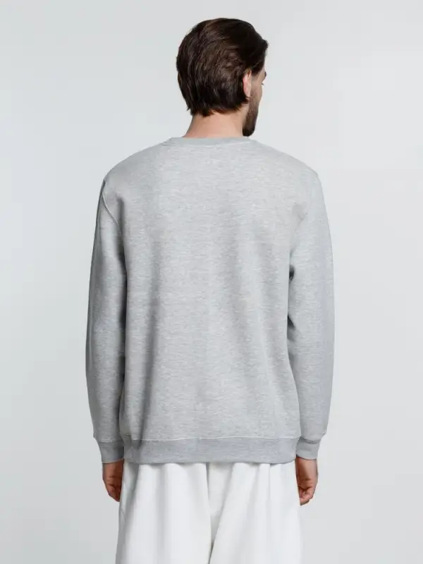 Свитшот унисекс Delta, серый меланж, размер S