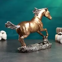 Фигурка полистоун &laquo;Конь бегущий&raquo;, бронза, 32&times;22 см