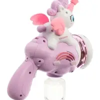 Генератор мыльных пузырей "Единорог на облачке", световые эффекты, работает от батареек