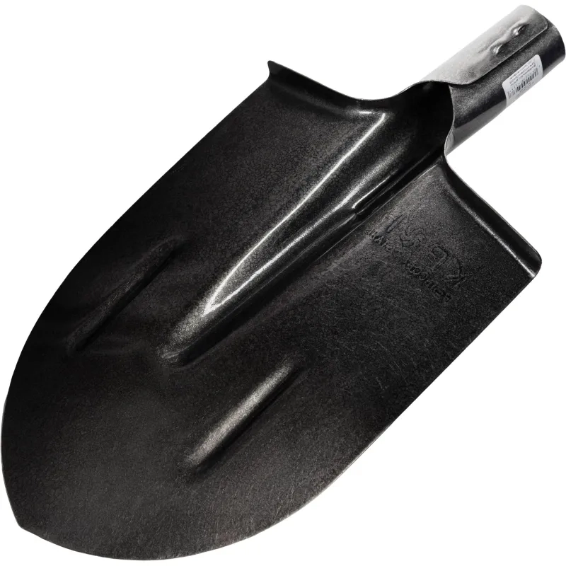 Лопата штык РусТрейд рельс сталь с рёбр жёст 28x24см без черенка (си-00015)