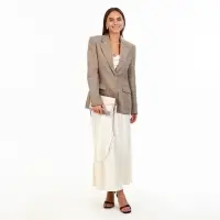 Сумка женская мессенджер на магнитах, 20&times;4&times;13 см, молочная