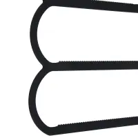 VETTA Вешалка-органайзер, 3 уровня, 36х40.5х0.6 см, пластик с покрытием Soft-touch, черная