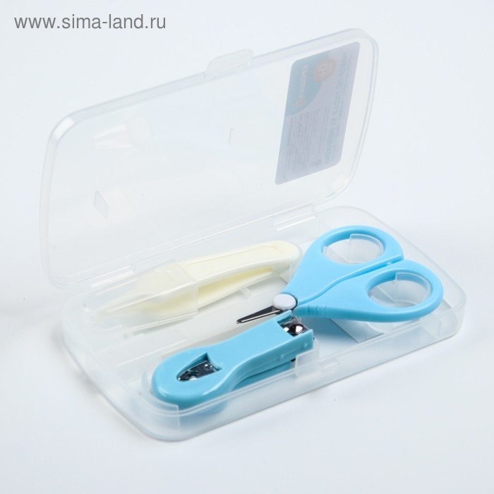 Набор по уходу за ребенком Крошка Я, 4 предмета, голубой Набор по уходу за ребенком Крошка Я, 4 предмета, голубой