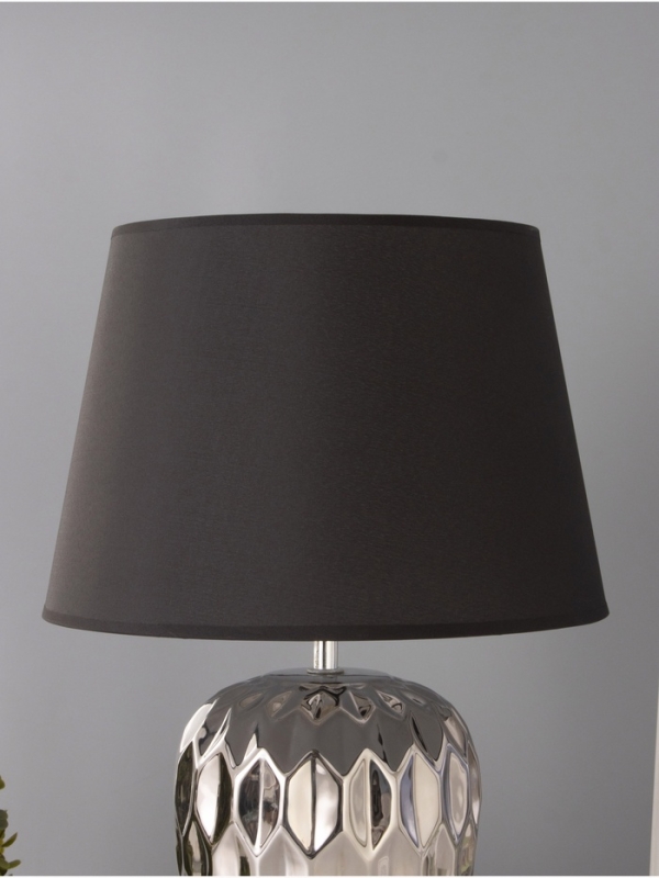 Настольная лампа Настольная лампа "Лерой" 1х15Вт Е14 серебро 30х30х45см