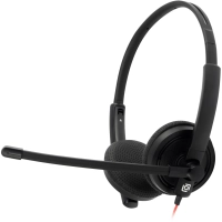 Гарнитура Oklick HS-L900 черный 1.6м накладные (1532022)