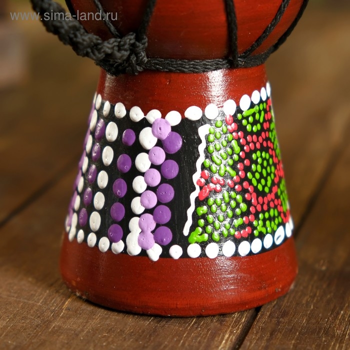 Сувенирный музыкальный инструмент Сувенирный музыкальный инструмент "Барабан Джембе" 15х9,5х9,5 см МИКС