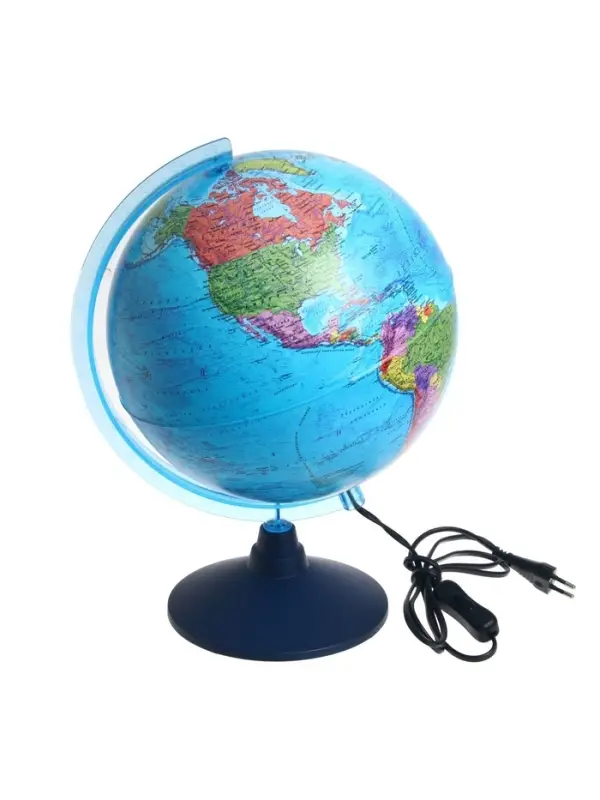 Глобус Глобус "ДЕНЬ И НОЧЬ" с двойной картой, с подсветкой, 250 мм