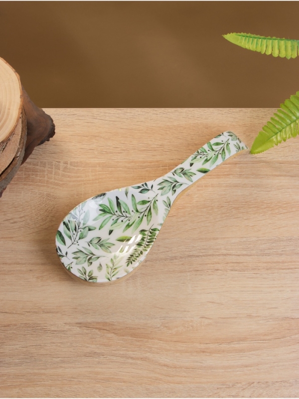 Подставка под ложку Подставка под ложку "Оливковая ветвь" дерево манго 25,5х9х3,8 см