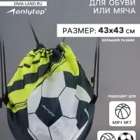 Мешок для обуви или футбольного мяча ONLYTOP, 43&times;43 см