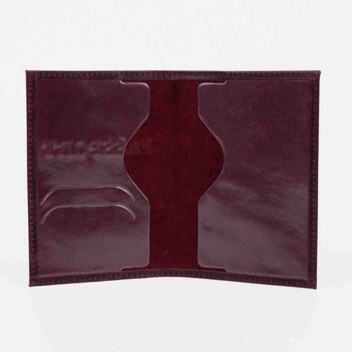 Обложка для паспорта, цвет бордовый Обложка для паспорта, цвет бордовый