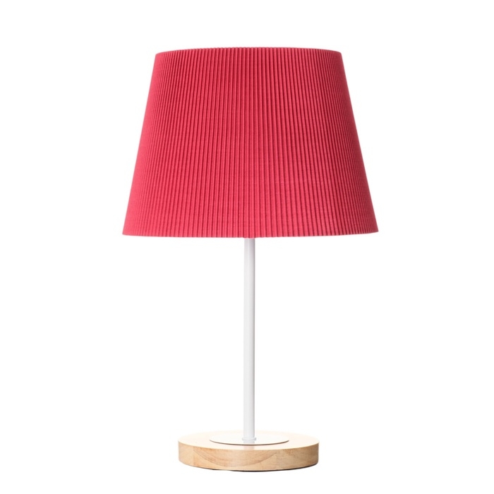 Светильник настольный Светильник настольный "Строгость" 1х40Вт Е27 бордовый 22,5х22,5х41,5см