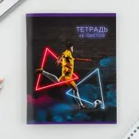 Тетрадь в клетку, 48 л., А5, на скрепке, блок №2 «Неон» МИКС Тетрадь в клетку, 48 л., А5, на скрепке, блок №2 «Неон» МИКС