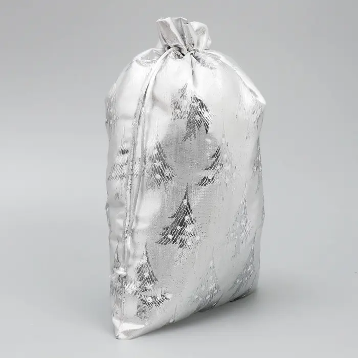 Мешочек подарочный новогодний парча &laquo;С Новым Счастьем&raquo;, 20&times;30 см &plusmn; 1.5 см