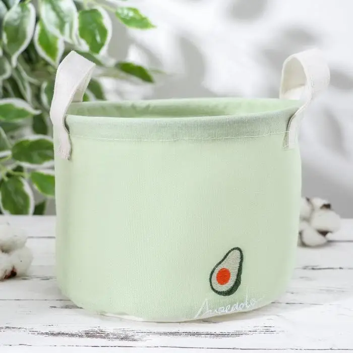Корзина для хранения с ручками Доляна «Авокадо», 20×20×15 см, цвет фисташковый Корзина для хранения с ручками Доляна «Авокадо», 20×20×15 см, цвет фисташковый