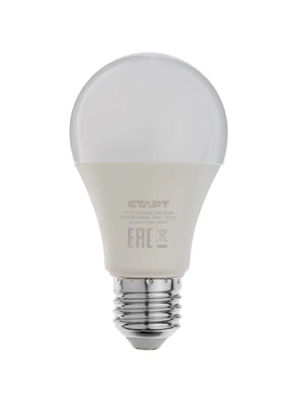 Лампа светодиодная СТАРТ, 20 Вт, Е27, А60, 4000К, 1600 Лм, свечение нейтральное белое