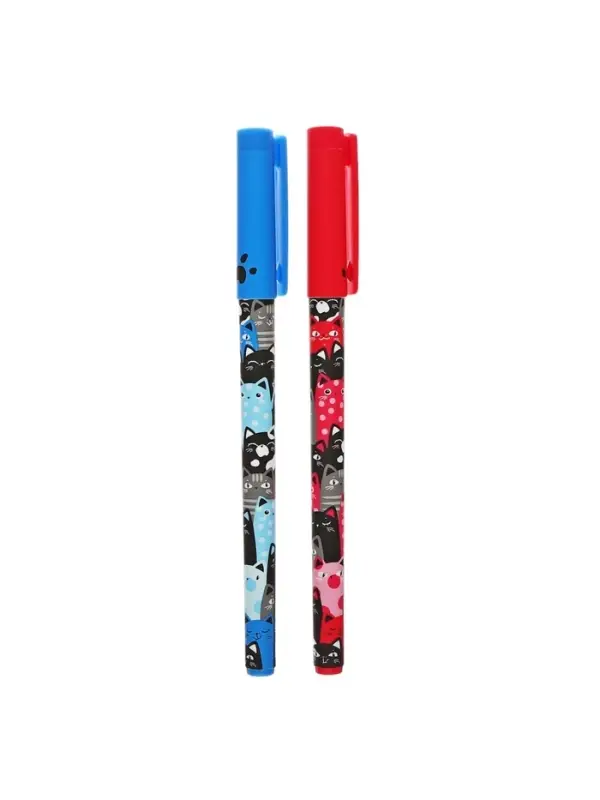 Ручка шариковая маслянная 0,7мм, корпус софттач с рисунком Ручка шариковая маслянная 0,7мм, корпус софттач с рисунком "Vinson" синяя