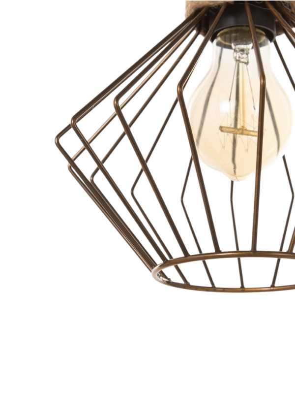 Светильник Светильник "Чертеж" 1х40Вт Е27 медь 20х20х20см