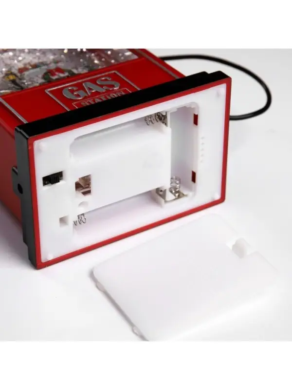 Светодиодная фигура &laquo;Бензоколонка&raquo; 11.5&times;28&times;7.5 см, пластик, от батареек ААх3, USB, свечение тёплое белое