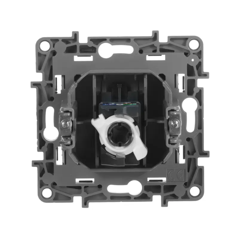 Розетка компьютерная RJ45 категория 5Е UTP антрацит ETIKA