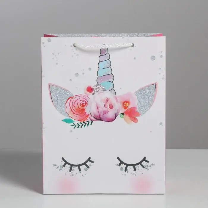 Пакет подарочный ламинированный, упаковка, «Мечтай», MS 18 х 23 х 10 см Пакет подарочный ламинированный, упаковка, «Мечтай», MS 18 х 23 х 10 см