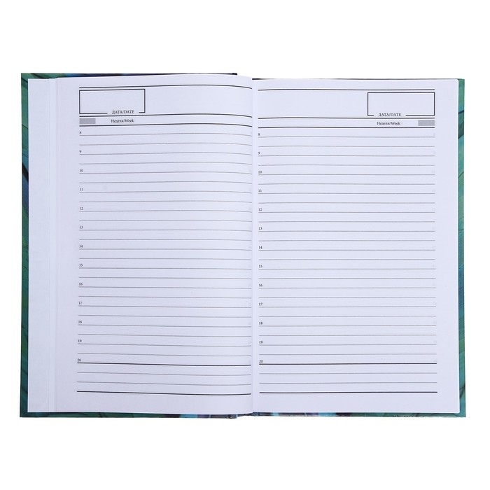 Ежедневник недатированный А5, 128 листов Ежедневник недатированный А5, 128 листов "ЭКЗОТИКА", твёрдая обложка, глянцевая ламинация