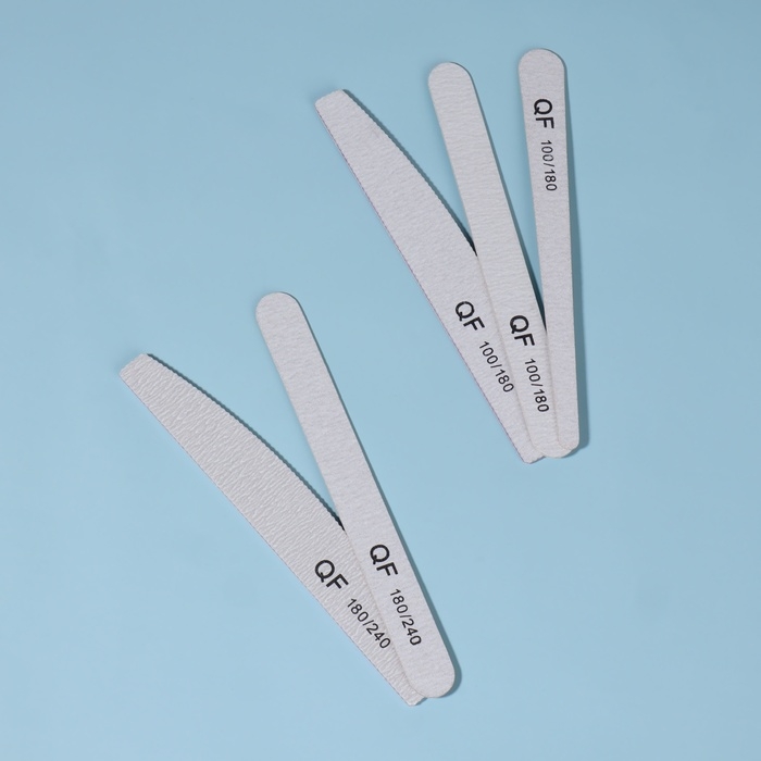 Пилка-наждак, набор «Ассорти» 5 шт, 18 см, цвет серый