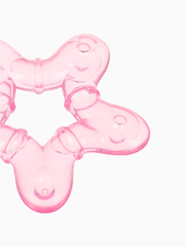 Прорезыватель охлаждающий с водой"Звездочка"  цвет розовый, Крошка Я