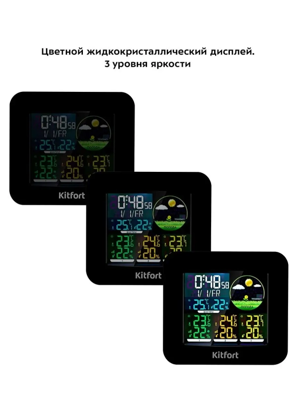 Метеостанция КТ-3321 термометр, погодная станция, часы Метеостанция КТ-3321 термометр, погодная станция, часы
