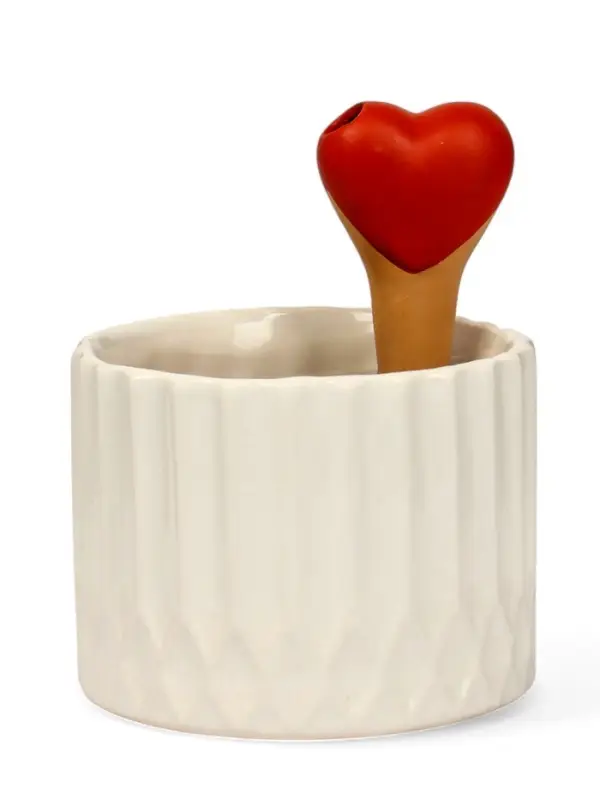 Автополив для комнатных растений &laquo;Сердечко&raquo;, 14&times;4.6 см, керамика, набор 4 шт., МИКС