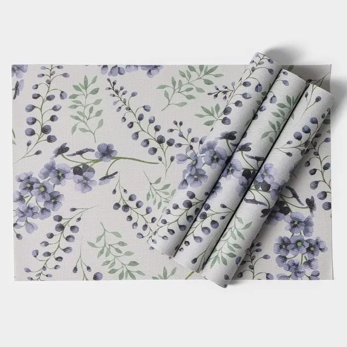 Салфетки сервировочные на стол Доляна &laquo;Весенняя нежность&raquo;, 4 шт., 30&times;45 см