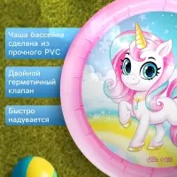 Бассейн надувной &laquo;На волне: Единорог&raquo;, 62&times;14 см