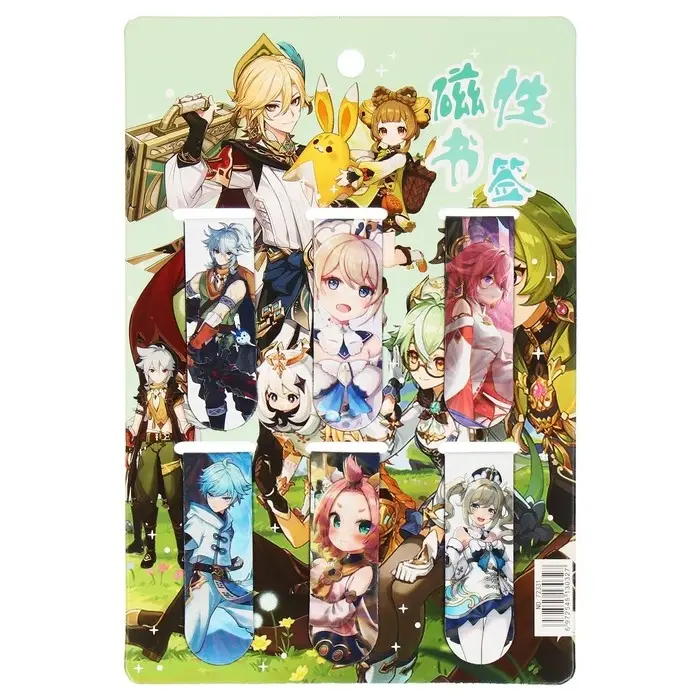 Набор магнитных закладок для книг Calligrata 6 штук, Набор магнитных закладок для книг Calligrata 6 штук, "Ассорти", МИКС