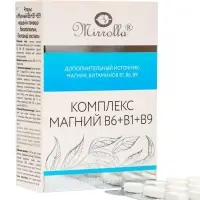 Комплекс Магний В6 + В1 + В9 &laquo;Мирролла&raquo;, поддержка нервной системы и снижение усталости, 60 таблеток