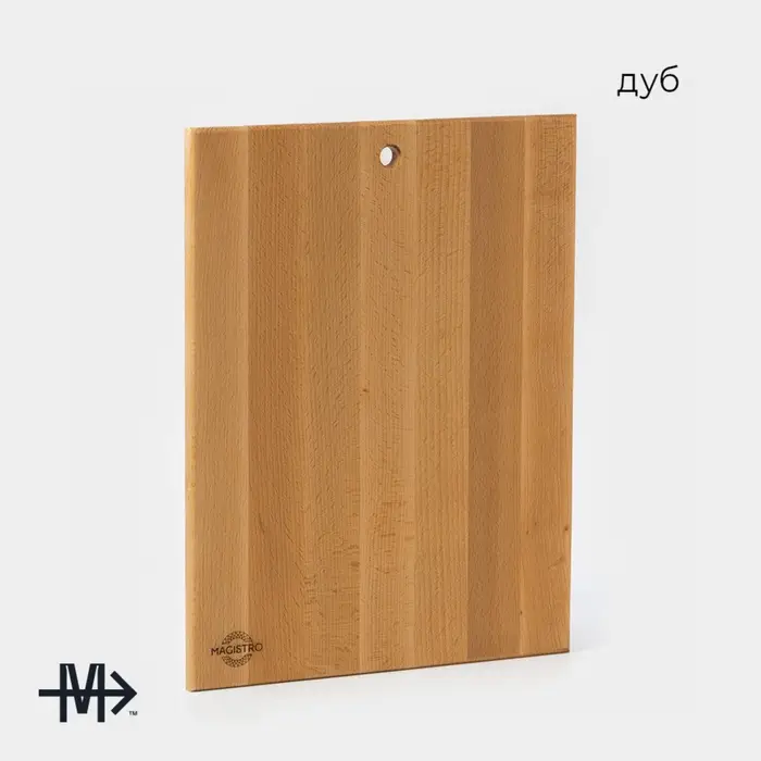 Доска разделочная Magistro, 40&times;30&times;1.2 см, дерево дуб