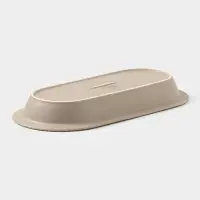 Блюдо Magistro Jarwah Lausanne, 32&times;15.5 см, фарфор, бежевое