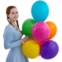 Воздушные шары латексные 14", пастель, 100 шт., МИКС