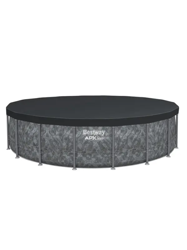 Бассейн каркасный Steel Pro Max, 549&times;132 см, фильтр-насос, лестница, тент, круглый, 561KC Bestway