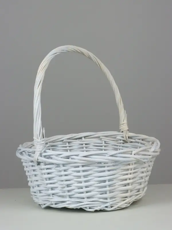 Корзина плетеная (ива): 35х35х13Hз36HH, 1 шт., белый